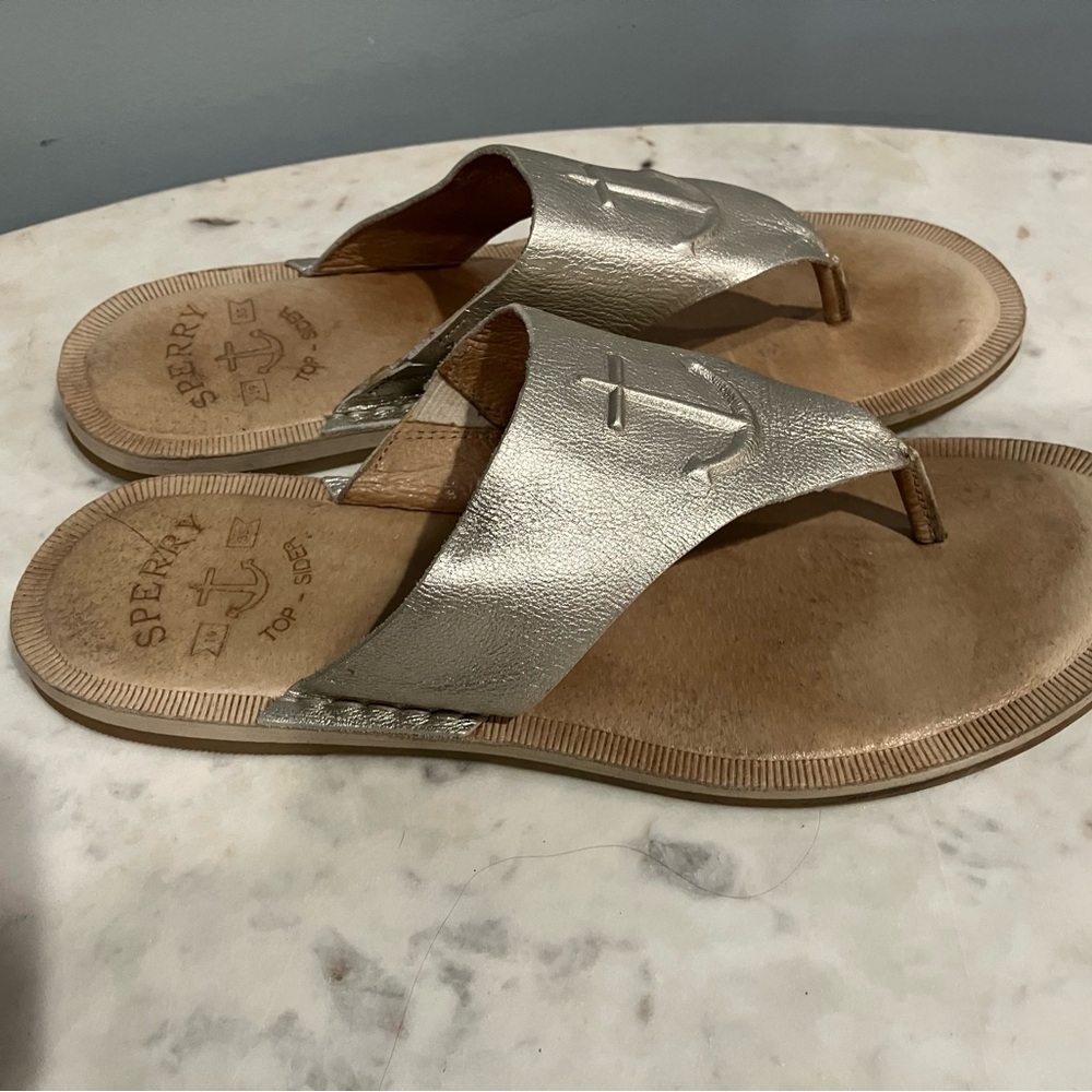 Sperry Women's Silver Top Slider